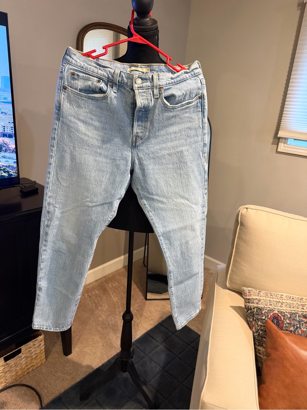 Levi's Light Blue Straight Leg Jeans